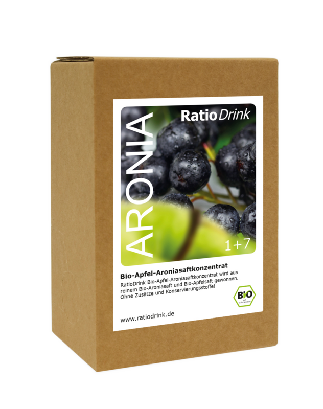 Bio Aronia-Saftkonzentrat im Karton
